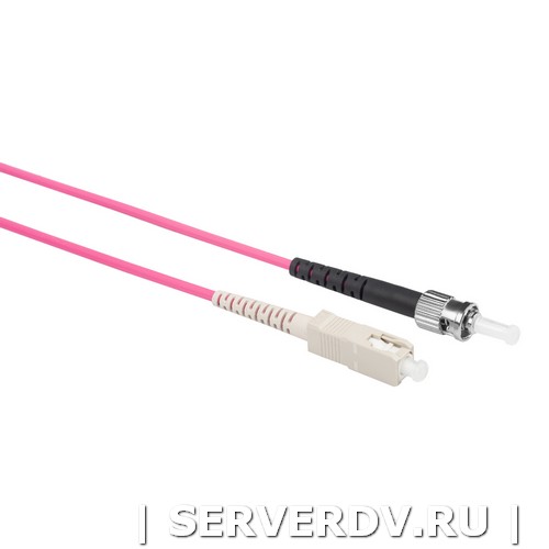 Шнур оптический коммутационный (патч-корд), SC-ST, симплекс (simplex), OM4, нг(А)-HF, маджента, 0,5 м (DR-221330), Datarex