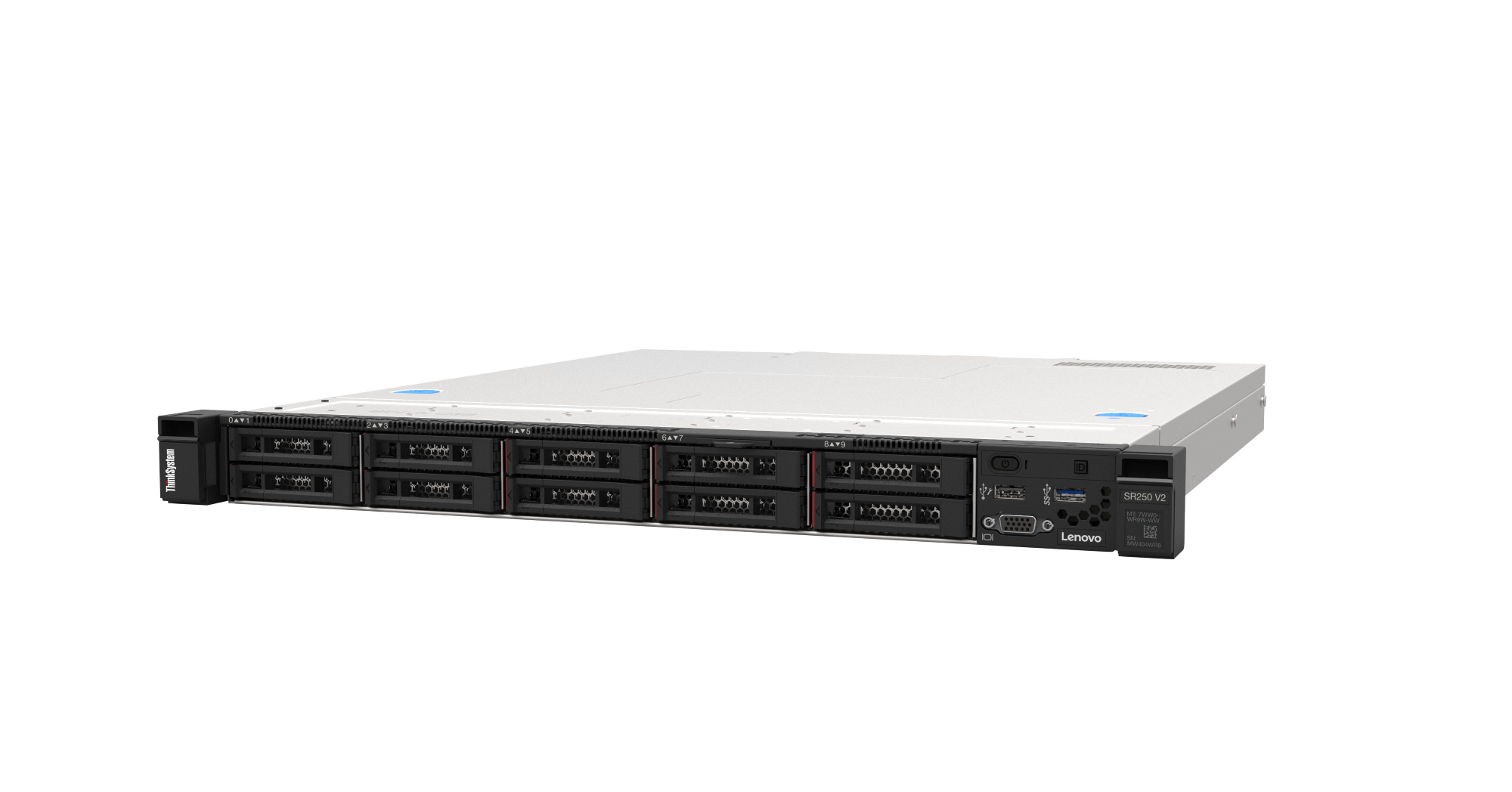 Сервер Lenovo SR250 V2 Xeon E-2334 (4C 3.4GHz 8MB Cache/65W), 1x16GB, O/B, 2.5" HS (8), 5350-8I, HS 450W Titanium, XCC Enterprise, Rails (7D7QA02UEA)