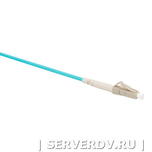 Шнур оптический коммутационный (патч-корд), LC-LC, симплекс (simplex), OM3, нг(А)-HF, бирюзовый (аква), 0,5 м (DR-220020), Datarex