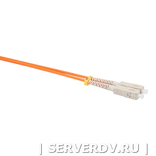 Шнур оптический коммутационный (патч-корд), SC-SC, дуплекс (duplex), OM2, нг(А)-HF, оранжевый, 0,5 м (DR-221150), Datarex