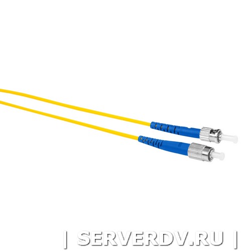 Шнур оптический коммутационный (патч-корд), FC-ST, симплекс (simplex), OS2, нг(А)-HF, желтый, 0,5 м (DR-222300), Datarex