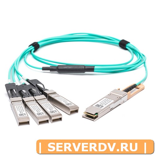Модуль Dell 332-1367,  7 Metre 40G QSFP+ to 4x10G SFP+ Breakout Active Optical Cable (Совместимый)