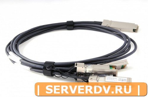Модуль HP H3C JG329A,  - 1m 40G QSFP+ to 4x10G SFP+ Passive Direct Attach Copper Breakout Cable (Совместимый)
