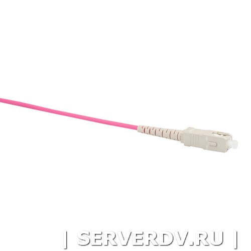 Шнур оптический коммутационный (патч-корд), SC-SC, симплекс (simplex), OM4, нг(А)-HF, маджента, 0,5 м (DR-221130), Datarex