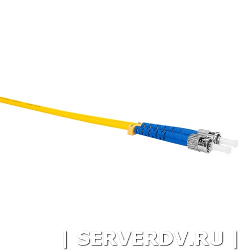 Шнур оптический коммутационный (патч-корд), ST-ST, дуплекс (duplex), OS2, нг(А)-HF, желтый, 0,5 м (DR-223340), Datarex