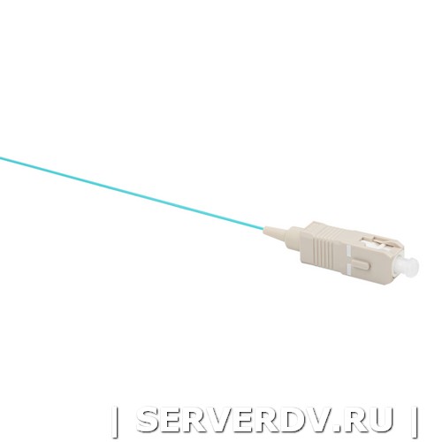 Шнур оптический монтажный (пигтейл), SC, OM3, нг(А)-HF, бирюзовый (аква), 1,5 м (DR-225422), Datarex