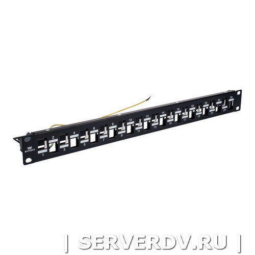 Коммутационная панель STP модульная (наборная), 24 порта, черный (DR-4100), Datarex