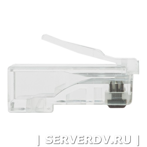 Коннектор (вилка) UTP кат.6 8P8C универсальная, 15U", 3 зубца, упак 100 шт (DR-3003), Datarex