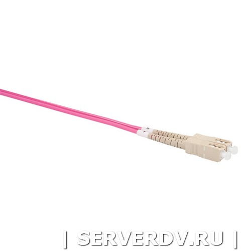 Шнур оптический коммутационный (патч-корд), SC-SC, дуплекс (duplex), OM4, нг(А)-HF, маджента, 0,5 м (DR-221170), Datarex