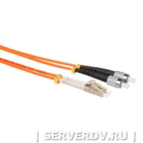 Шнур оптический коммутационный (патч-корд), LC-FC, дуплекс (duplex), OM2, нг(А)-HF, оранжевый, 0,5 м (DR-220250), Datarex