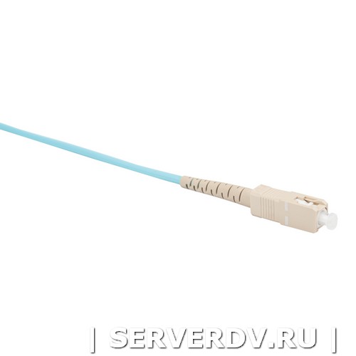 Шнур оптический коммутационный (патч-корд), SC-SC, симплекс (simplex), OM3, нг(А)-HF, бирюзовый (аква), 0,5 м (DR-221120), Datarex