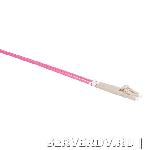 Шнур оптический коммутационный (патч-корд), LC-LC, дуплекс (duplex), OM4, нг(А)-HF, маджента, 0,5 м (DR-220070), Datarex