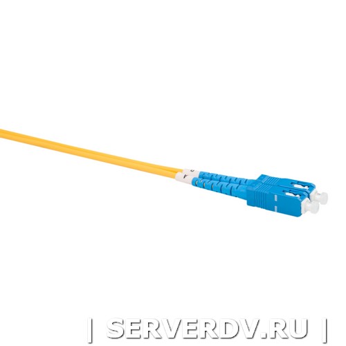 Шнур оптический коммутационный (патч-корд), SC-SC, дуплекс (duplex), OS2, нг(А)-HF, желтый, 3,0 м (DR-221144), Datarex