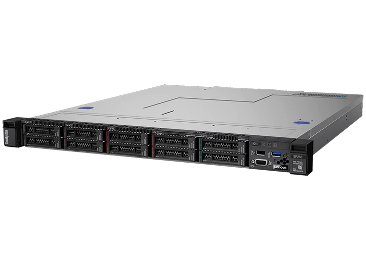 Сервер Lenovo SR250 Xeon E-2224 (4C 3.4GHz 8MB Cache/71W), 1x16GB, OB, 2.5" HS (8), SW RAID, HS 450W, XCC Standard, Rails (7Y51A07KEA)