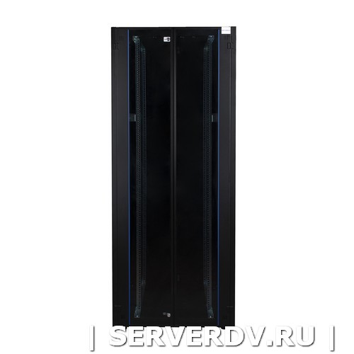 Шкаф напольный, телекоммуникационный 19", 26U 800х800, двойная передняя дверь стекло, двойная задняя металлическая дверь, черный (DR-738221), Datarex