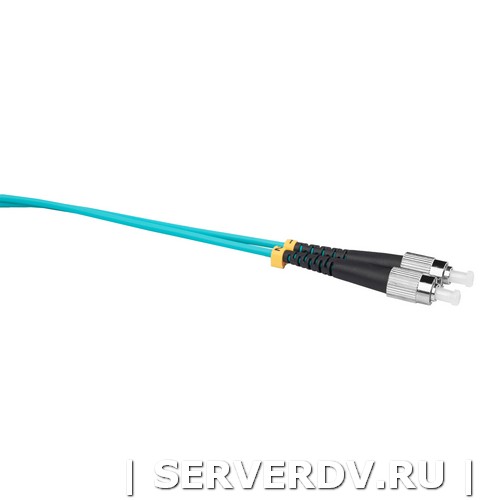 Шнур оптический коммутационный (патч-корд), FC-FC, дуплекс (duplex), OM3, нг(А)-HF, бирюзовый (аква), 0,5 м (DR-222260), Datarex