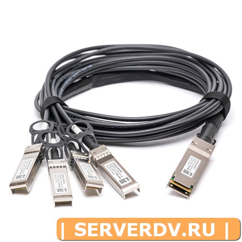 Модуль Dell 331-8149,  1m 40G QSFP+ to 4x10G SFP+ Passive Direct Attach Copper Breakout Cable (Совместимый)