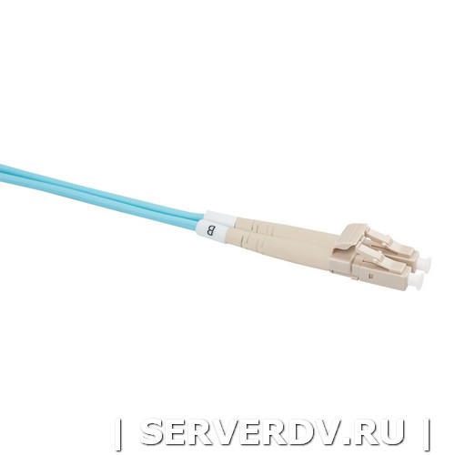 Шнур оптический коммутационный (патч-корд), LC-LC, дуплекс (duplex), OM3, нг(А)-F, бирюзовый (аква), 5,0 м (DR-220065), Datarex