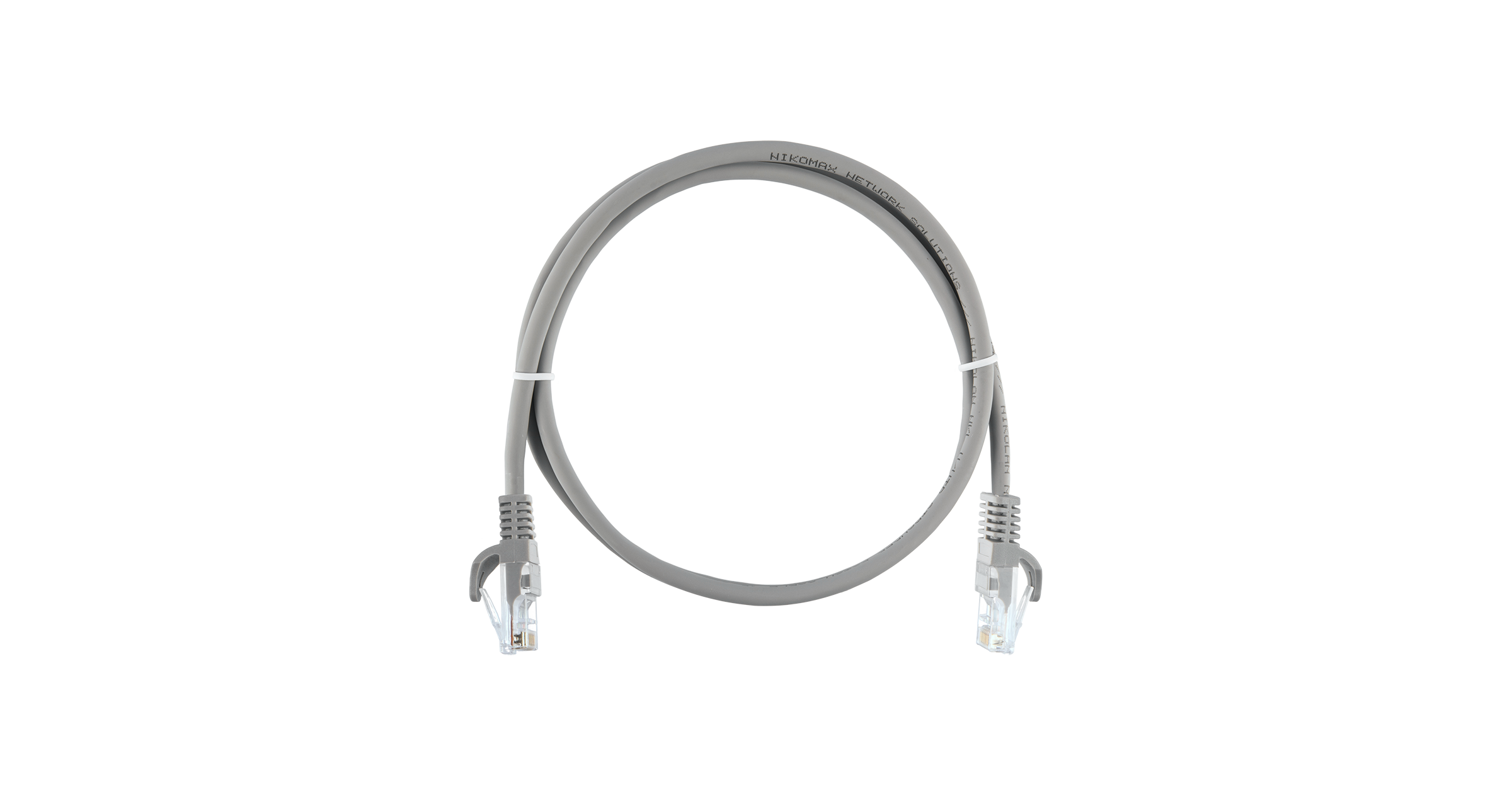 Коммутационный шнур NIKOMAX U/UTP 4 пары, Кат.5е (Класс D), 100МГц, 2хRJ45/8P8C, T568B, заливной, с защитой защелки, многожильный, BC (чистая медь), 2